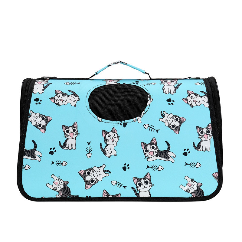 New custom wholesale cat and dog bags, folding handheld one-shoulder cartoon, large, medium, small, pet bags