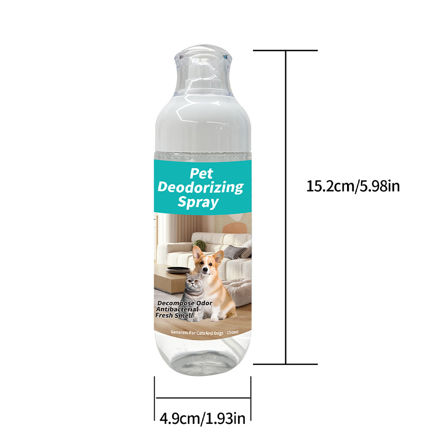 Pet deodorant Spray Deodorizer Litter Hamster Dog Cat Urine enzyme deodorizer 150ml