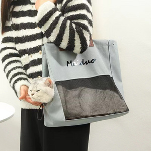 2023 New High Quality Luxury Portable Print Warm Soft Sided Pet Carrier Tote Bag Travel Dog Bag Outdoor Cat Handbag