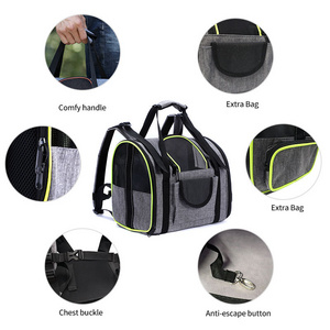 Outdoor Multipurpose 3 in 1 Travel Hiking Camping Breathable Dog Backpack Bag Carrier Puppy Kitten Pet Carrier Backpacks