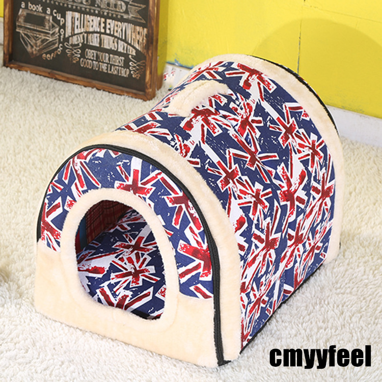 Dog kennel cat kennel foldable four seasons universal pet bed dual-use removable and washable