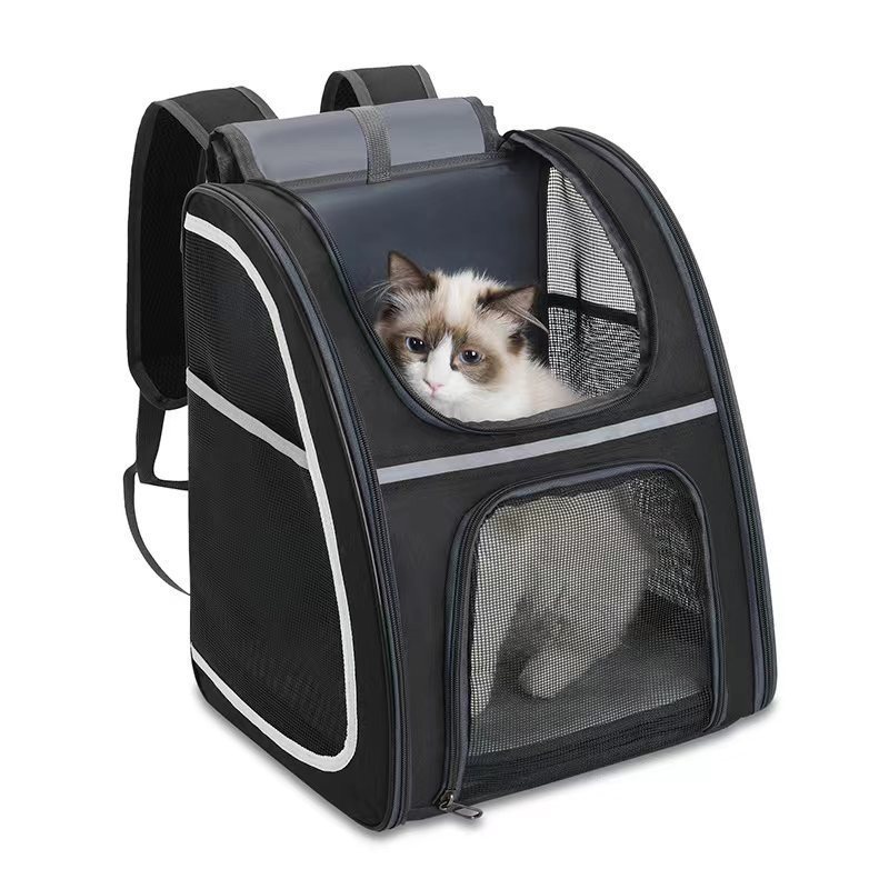 New Pet Bag Wholesale Upgrade Breathable Cat Bag Outdoor Portable Pet Backpack Folding Dog Backpack