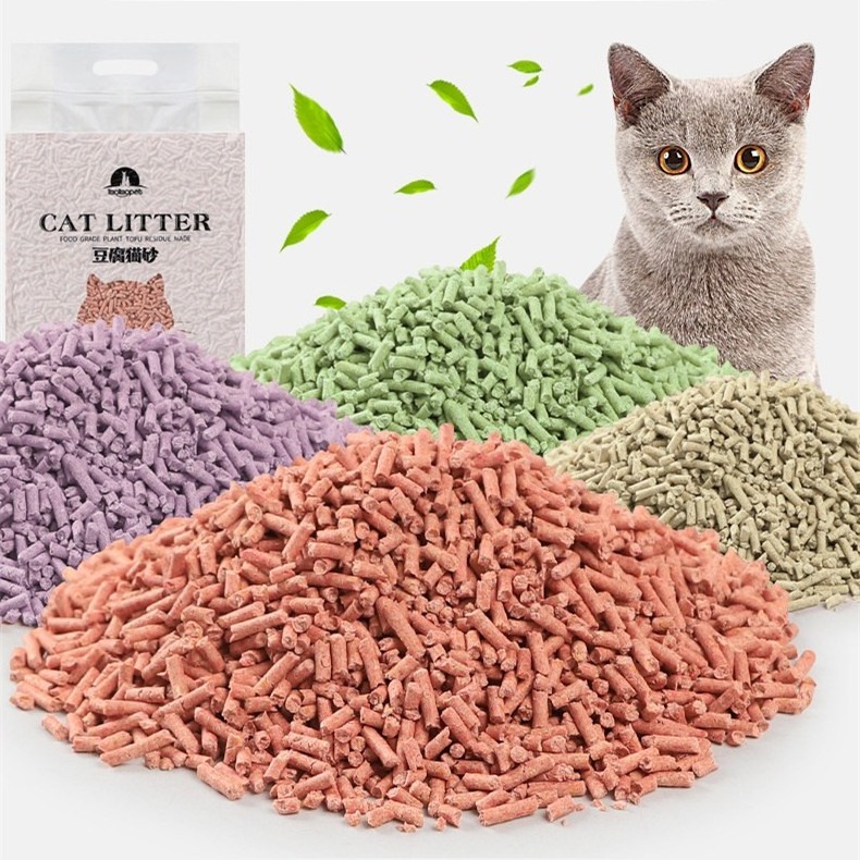 2023 Hot Sale Cat Litter Suppliers Wholesale 6l Plant Degradable Tofu Litter 5 Flavors For Select Tofu Cat Litter