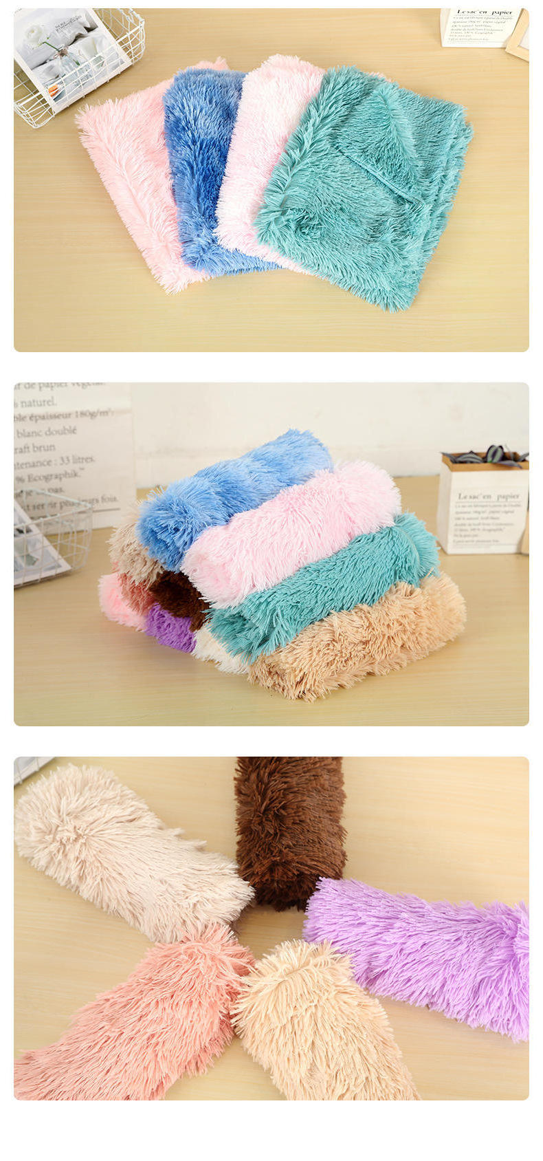 Factory Customized Batch Soft Plush Pet Dog Blanket