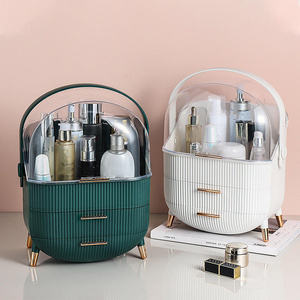 Transparent Big Capacity Cosmetic Waterproof Dustproof Bathroom Desktop Beauty Makeup Organizer Skin Care Storage box Drawer