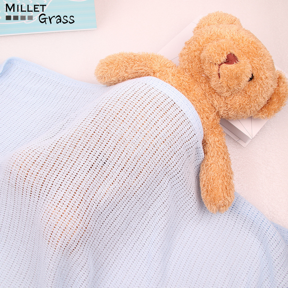 Wholesale Summer 100% Cotton Silk Cooling  Baby Blanket Breathable Ice Silk Air Condition Bamboo Cold Cover Blanket