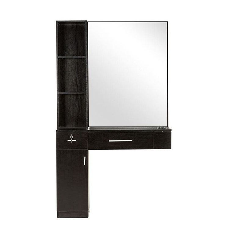 Hot sale hair Salon Styling Mirrors barber station mirrors barber mirror table