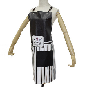 hair salon beauty apron leather barber apron waterproof and fashion beauty salon apron fabric