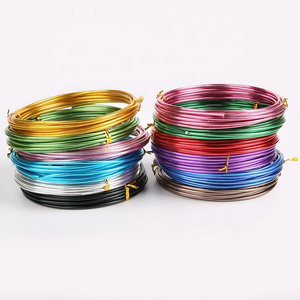 Colorful Aluminum Soft Diy Craft Bonsai Wire Anodized Color Aluminum Wire For Decoration Craft