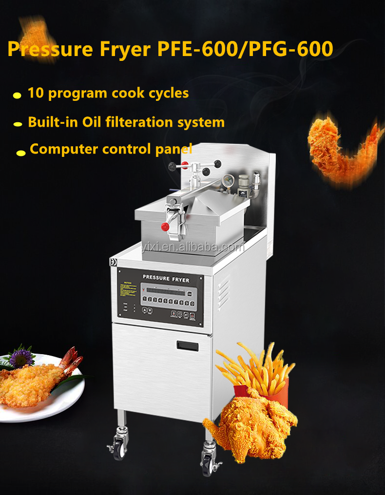 Electric Chicken Pressure Fryer Broasted Machine cnix PFE-600