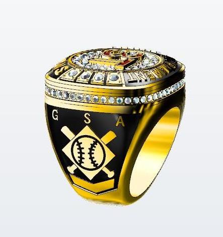 Low Moq Wholesale Enamel Sports Ring For Adults Custom Logo Ring