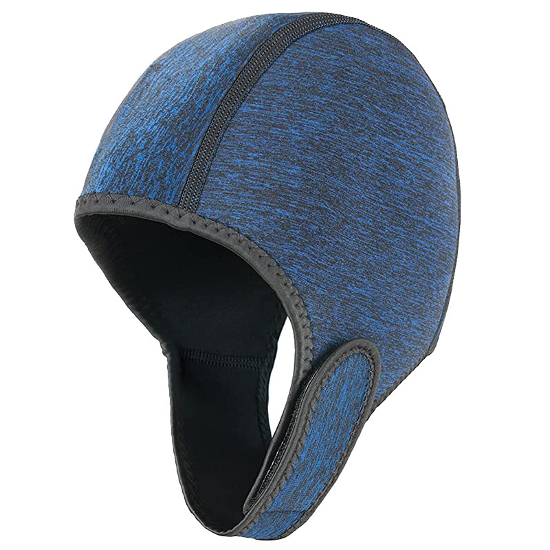 Custom Neoprene Diving Hoods Thermal Cap 2MM Swim cap With Chin Straps Snorkeling Swim Hat Surf Beanie Waterproof Swimming Cap