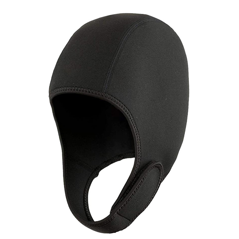 Custom Neoprene Diving Hoods Thermal Cap 2MM Swim cap With Chin Straps Snorkeling Swim Hat Surf Beanie Waterproof Swimming Cap