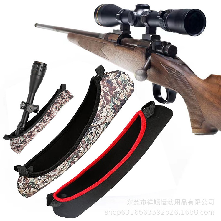 Custom high quality outdoor tactical sports camouflage dust cover Portable reversible neoprene  Scope Guard Cover