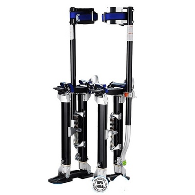 Aluminum Tool Stilts 15" to 23" Adjustable Inch Drywall Stilt for Taping Painting Painter RED SILVER BLUE