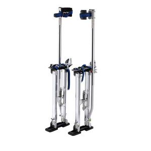 Other Ladders Aluminum Tool Stilts 48" to 64" Adjustable Inch Drywall Stilt for Taping Painting Painter RED SILVER BLUE