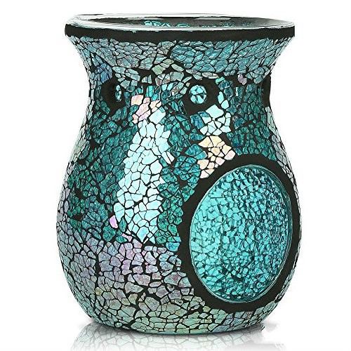 Mosaic Oil Burner Glass Aroma wax burner Essential Oil Incense Burner for Decoration Gift