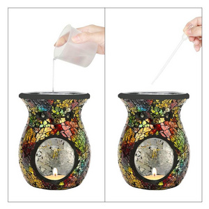 Mosaic Glass Design Aroma Lamp Oil Burner