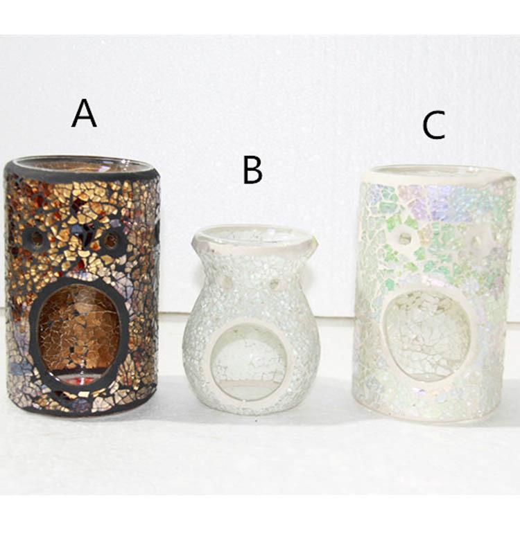 Wholesale Unique Mosaic Glass Fragrance Oil Incense Burner