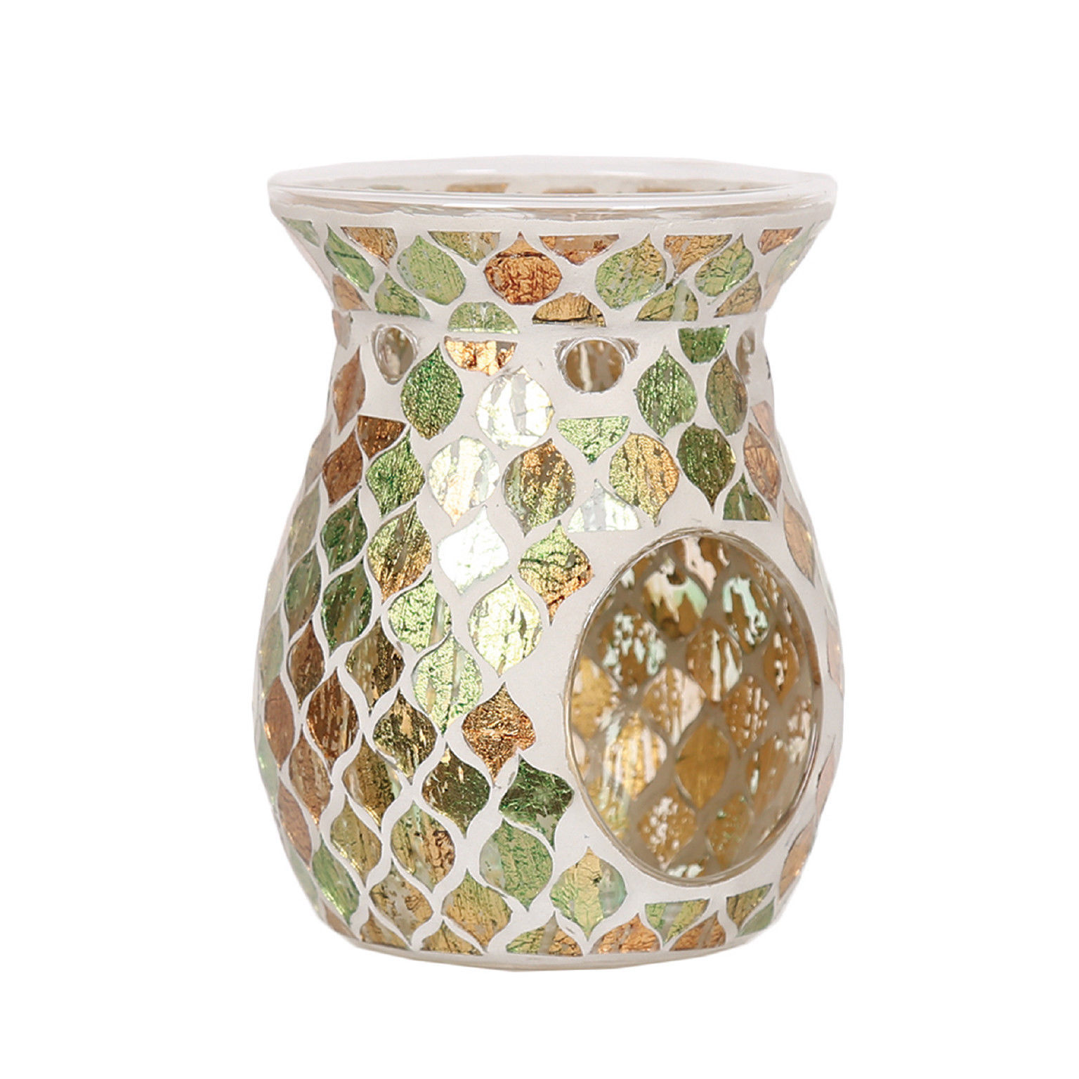 Mosaic Oil Burner Glass Aroma wax burner Essential Oil Incense Burner for Decoration Gift