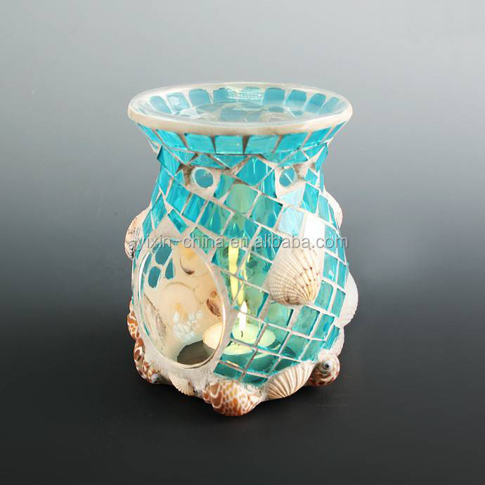 Mosaic Glass Design Aroma Lamp Oil Burner