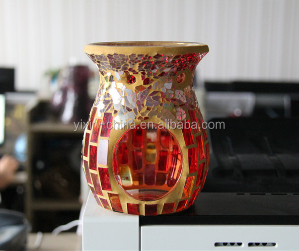 Wholesale Unique Mosaic Glass Fragrance Oil Incense Burner