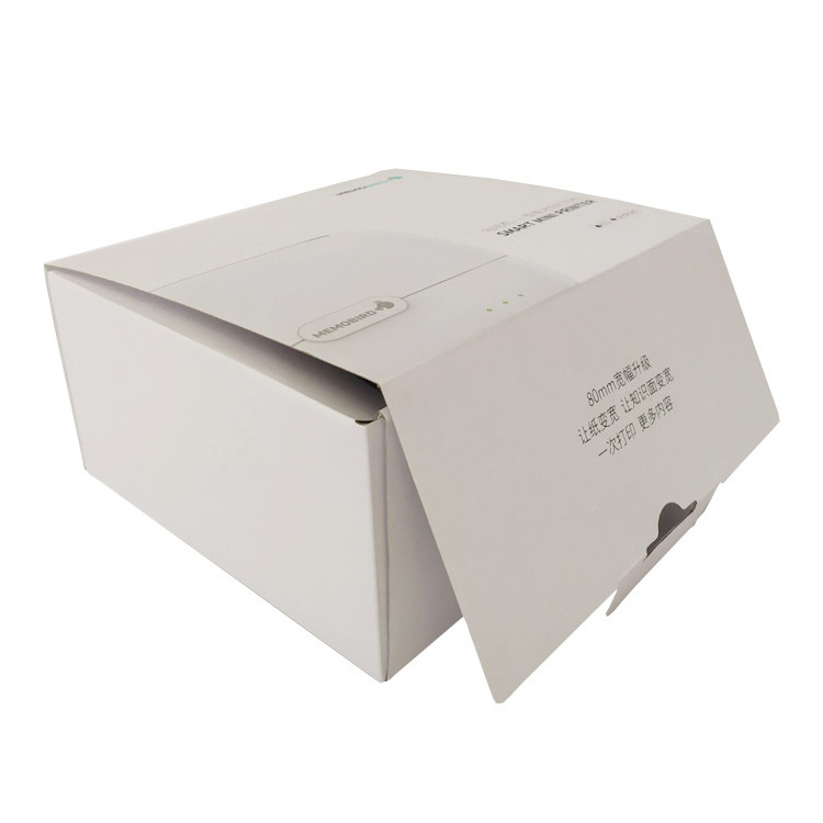 OEM Recycle electronic packages paper box black electronic packaging corrugated box