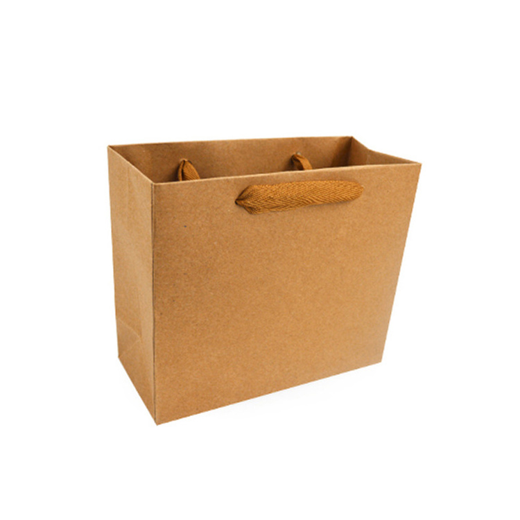 Kraft Paper Bag With Twisted Handle Shopping Bags Custom Printed Household Products Bags