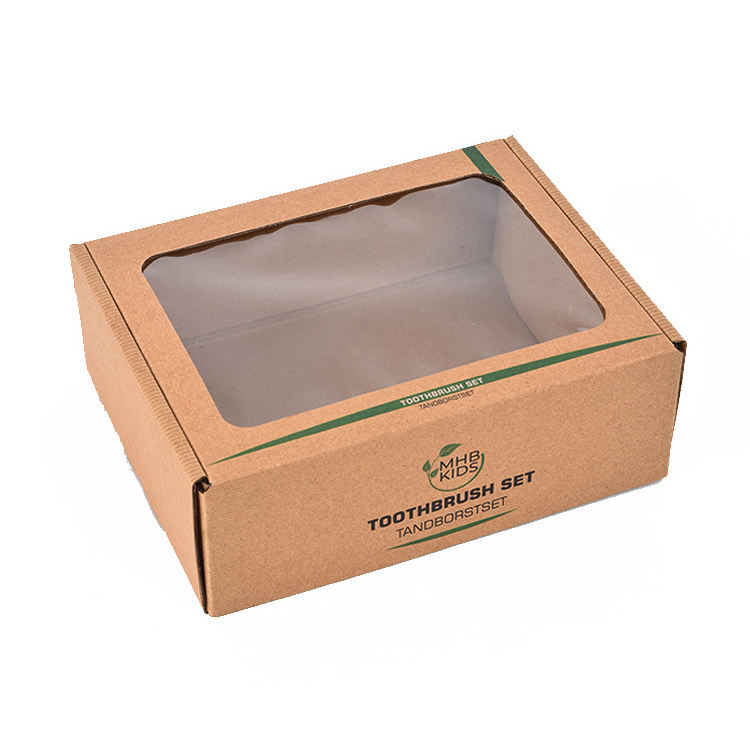 Mail-order box customization 2022 new gift box with top and bottom covers for tool cardboard transparent windows Strength factory