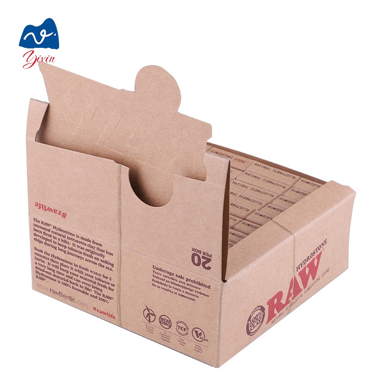 Most Popular Eco-Friendly Custom Kraft Paper Corrugated Box Packaging Factory Outlet Lined Display for Candle Match Use