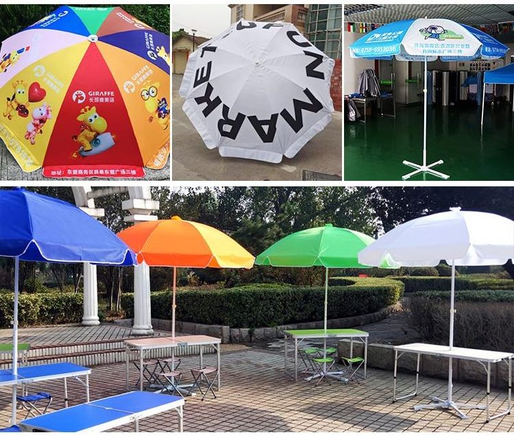 Selling Well Promotional Big Size Parasol Beach-Umbrella Wind Resistant Heavy Duty Manual Open Comercial Sun Umbrella For Beach