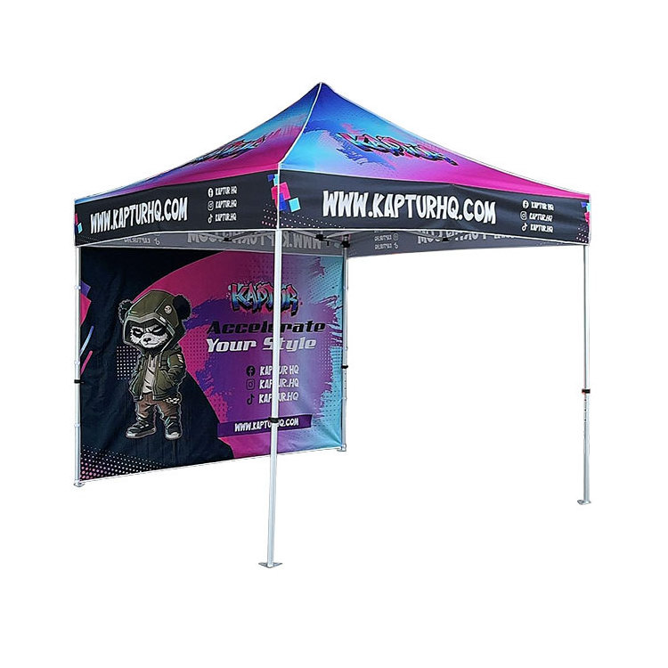 Promotional 10 x 10 Canopy Tent Trade Show Event Folding 3x3 Gazebo Custom Print Pop Up Advertising Outdoor 10x10 Canopy Tent