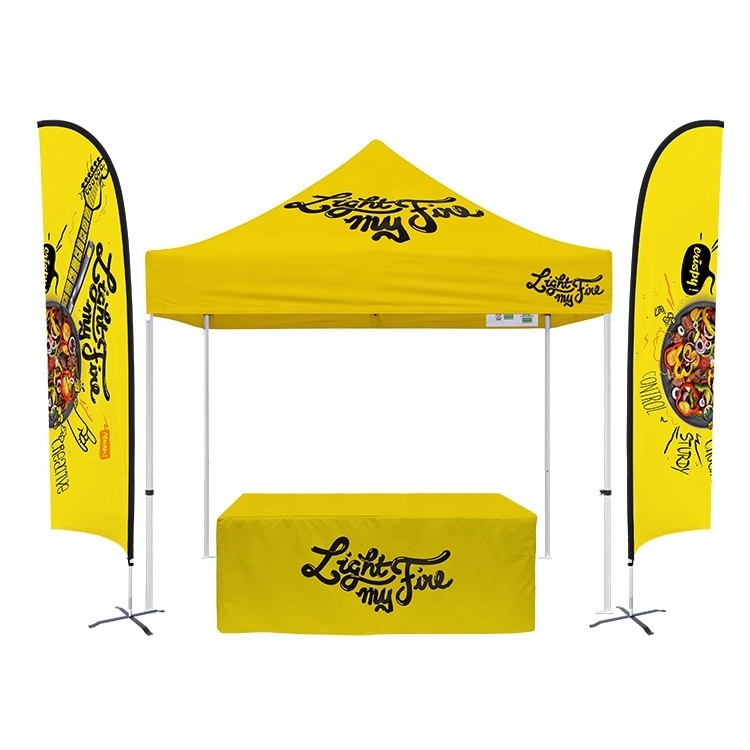 10X10 Ez Up Outdoor Marketing Vendor Tent Custom Print 40 mm Hexagonal 10 X 20 Pop Up Gazebo Canopy Tent With Sidewalls