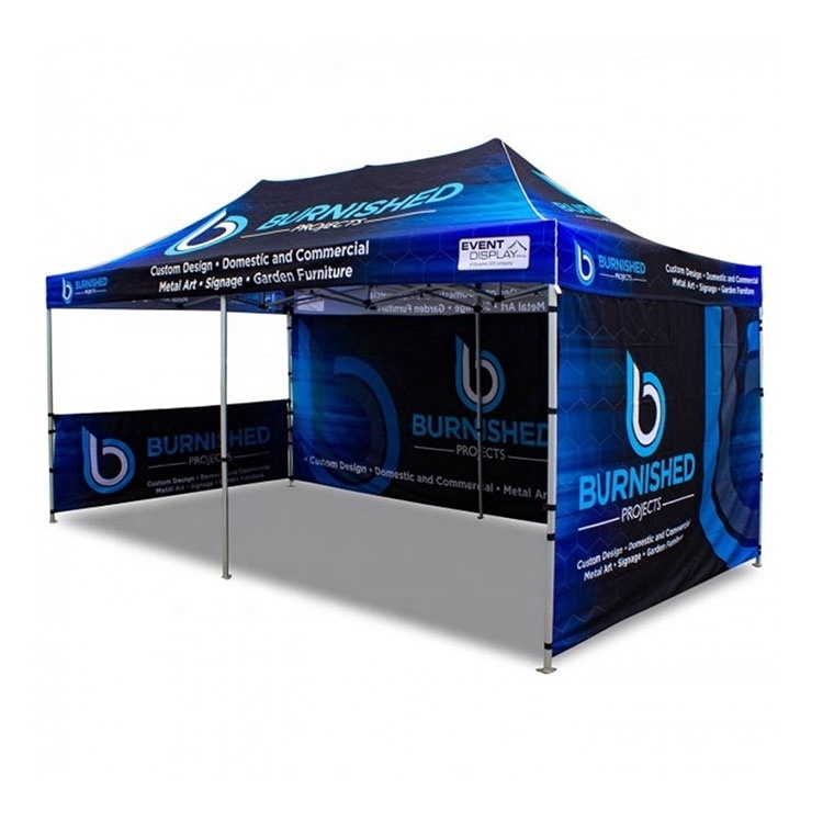 Promotional Canopy Trade Show Event Fold 3x6 Gazebo Sublimation Logo Print Pop Up Advertising Outdoor 10x20 Custom Canopy Tent