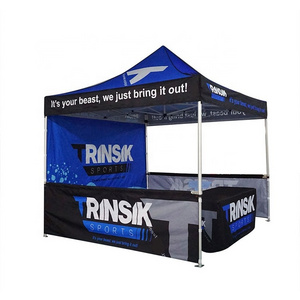 10 X 10 ft Aluminum Gezabo Trade Show Tent with Sides Pop Up Promotional Advertising Event Custom Made 10X10 Canopy Tent