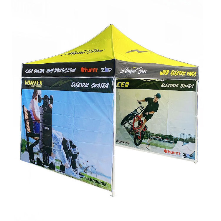 10x10 Pop Up Outdoor Shop Marketing Tent Promotion Foldable Canopy Tent Exhibition Event Advertising Tent