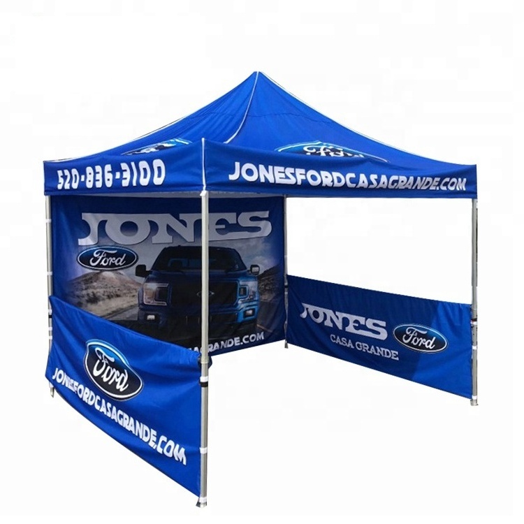 10X10 Ez Up Outdoor Marketing Vendor Tent Custom Print 40 mm Hexagonal 10 X 20 Pop Up Gazebo Canopy Tent With Sidewalls