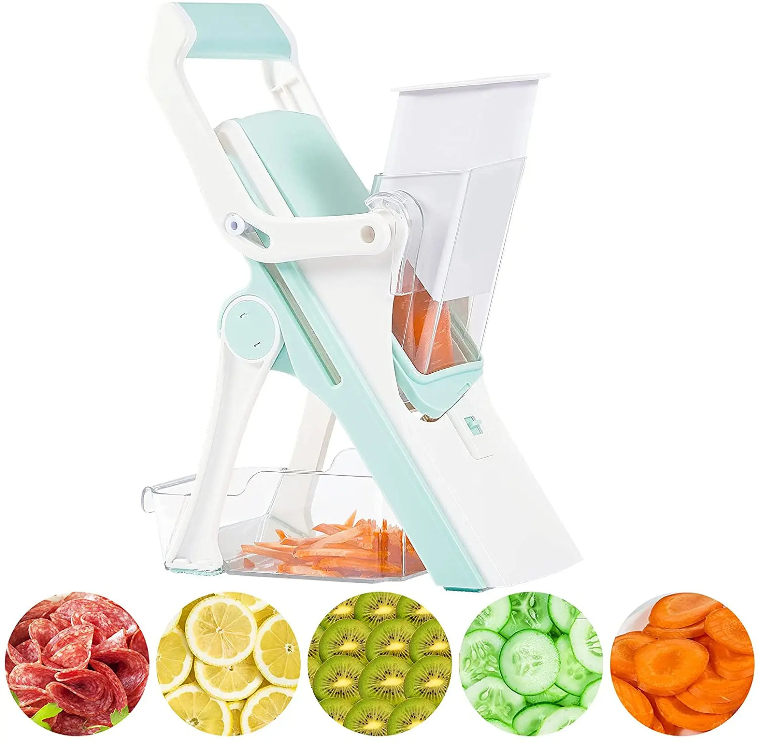 New Arrive Mulifuction vegetable cutting machine ONCE FOR ALL Multifunctional Vegetable Cutter 4 IN 1 Mandoline Slicer And Chopp