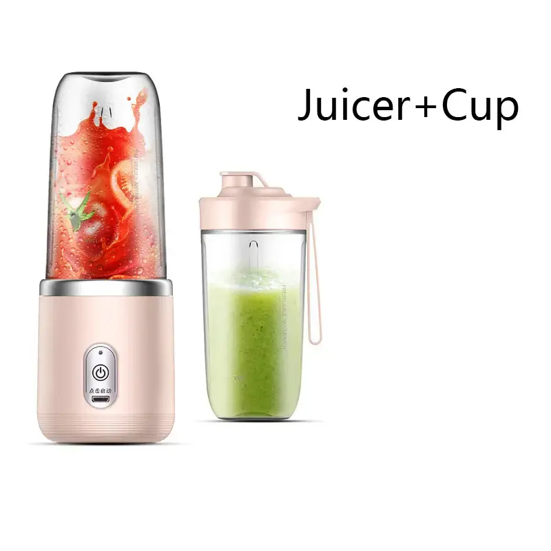 Portable Juicer Cup Extractor Smoothie Food Mixer Ice Crusher Electric Mini Juicer Machine Usb Charging Fruit Squeezer Blender