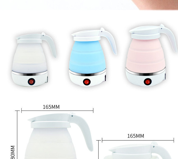 Hot Selling 304 Stainless portable electric kettle- Foldable Silicone Water Boiler