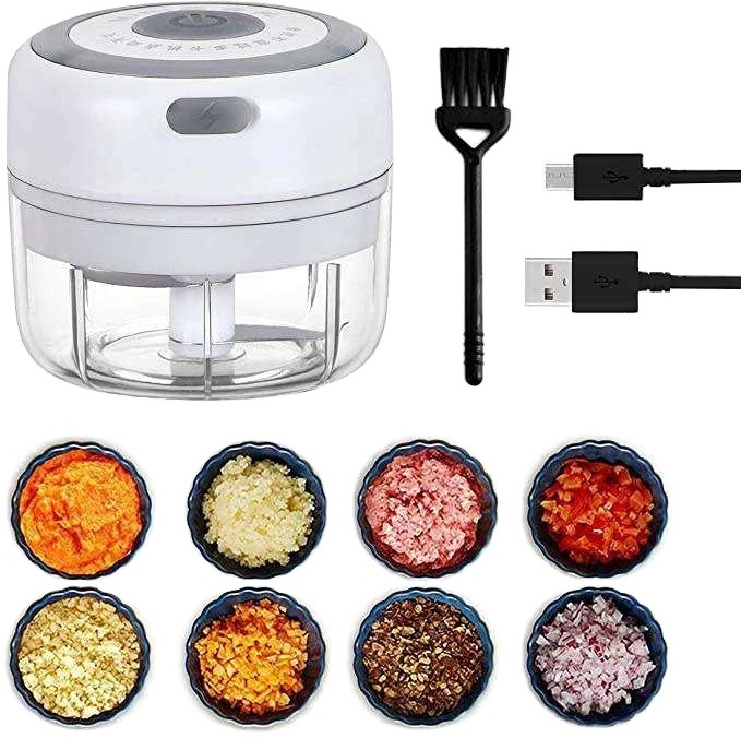 Electric Garlic Chopper Usb Ginger Masher Vegetable Crusher Mini Electric Garlic Masher Vegetable Chopper Usb Garlic Chopper