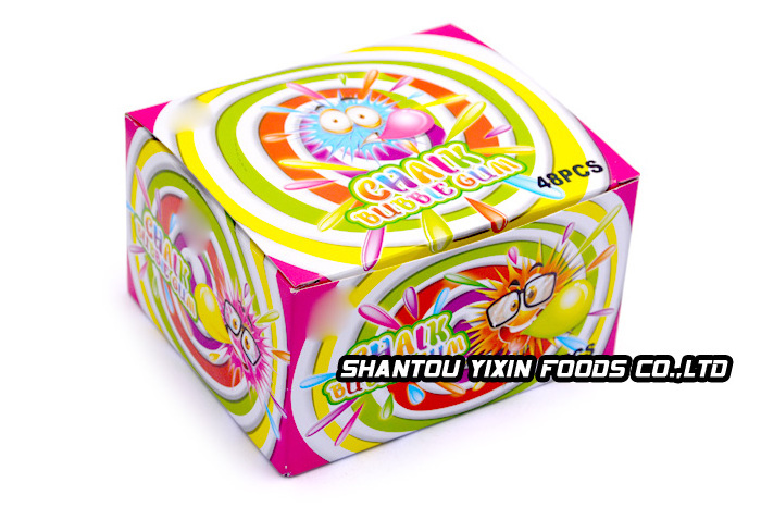 OEM colorful fruit flavor chalk sour bubble gum