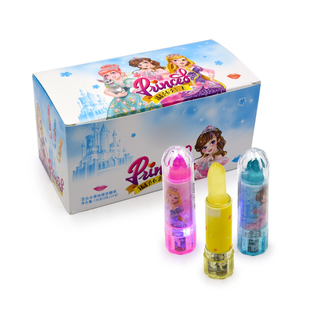 sweet colorful cute light lipstick shape hard candy