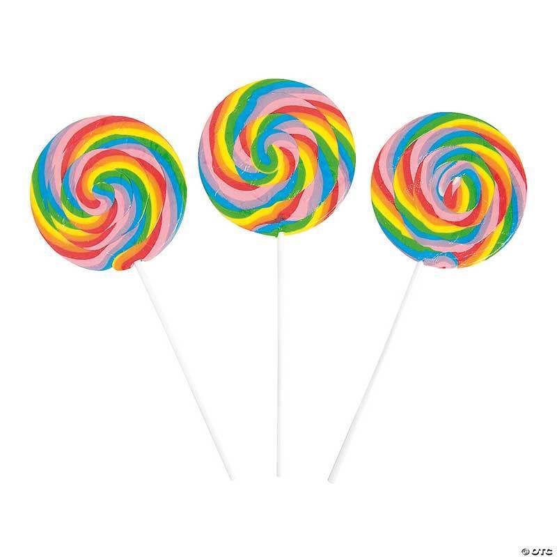 Wholesale Bulk Multi-Colored Round Shaped Swirl Lollipops Hard Candy