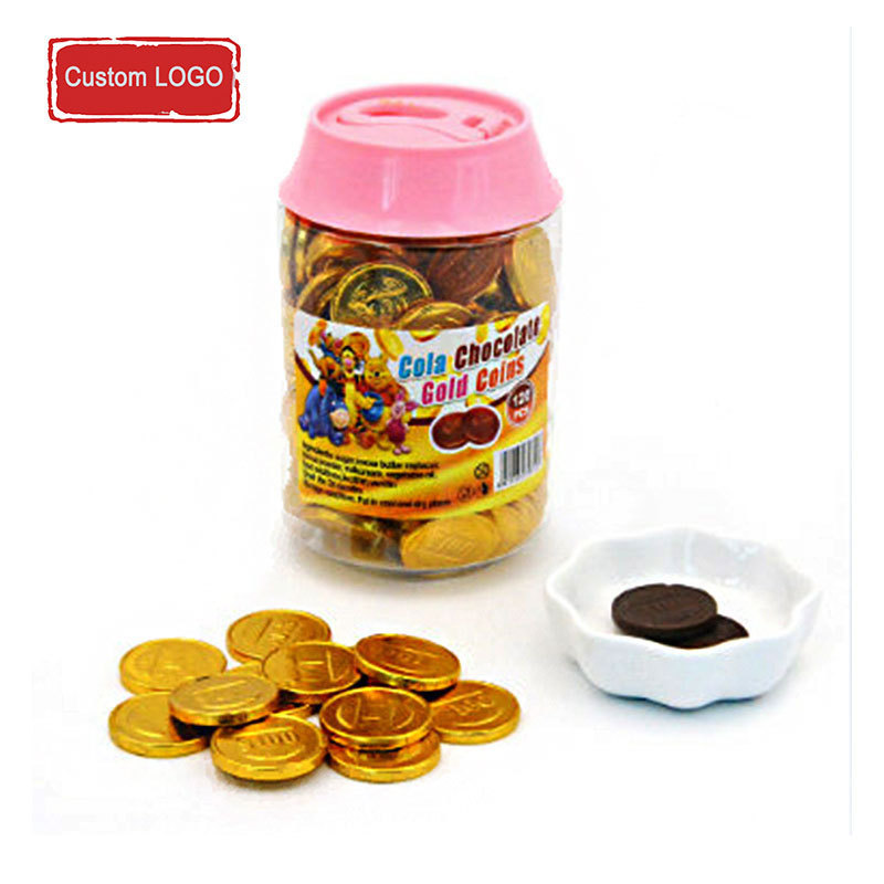 Wholesale Vegan Chinese Candy Sweet Heart Chocolate Dark Compound Bar Coin Balls Choco Gold Coins