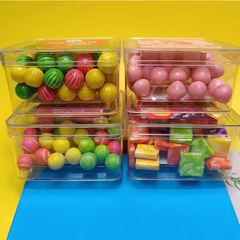 China Candy Bubble Gum Chewing Tennis Shape Sandwich Chewing Gum  Balls