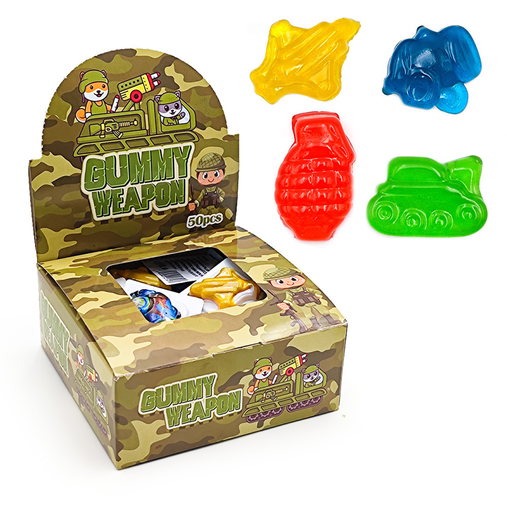 Weapon Shaped Gummy Candy 3D Gel Sweets Jelly Candy