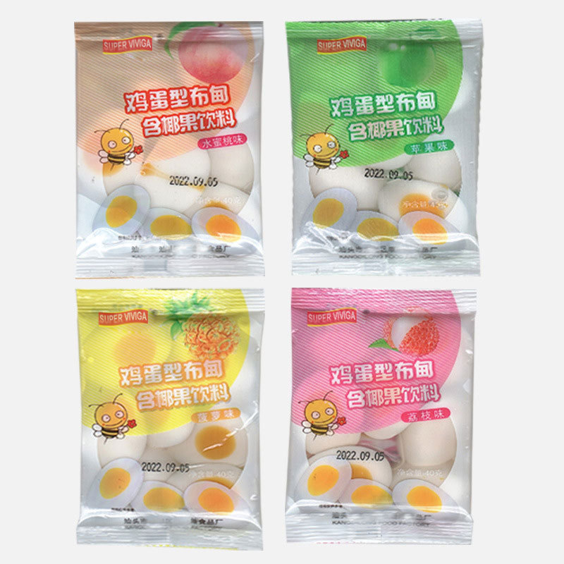 Bulk Halal Yummy Poached Fried Egg Gummy Jelly Candy Wholesale Premium Quality Gummi Fried Eggs