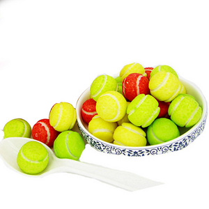 China Candy Bubble Gum Chewing Tennis Shape Sandwich Chewing Gum  Balls