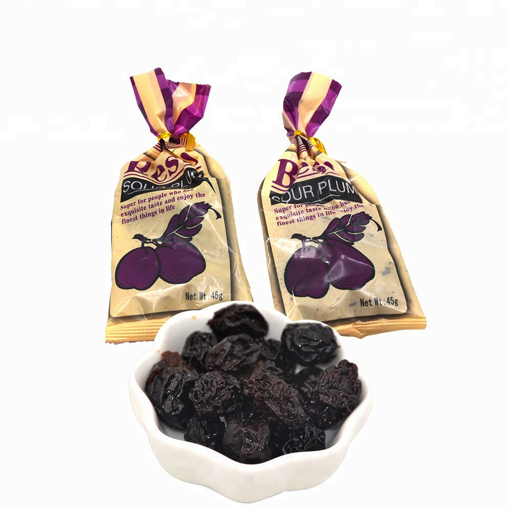 Customized wholesale private label Chinese snack Dried fruit sweet sour plum